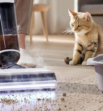 The Tineco Floor One S7 Steam mop uses steam as hot as 284 degrees to effectively remove dirt and grime from hard floors, and its cordless design provides up to 40 minutes of run time per charge.