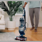 The Shark Stratos Upright offers impressive suction that effectively lifts fur from various surfaces, and it’s equipped with thoughtful features for homes with pets.