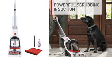 This upright carpet cleaner is perfect for pet messes, high traffic areas, area rugs and small spaces.