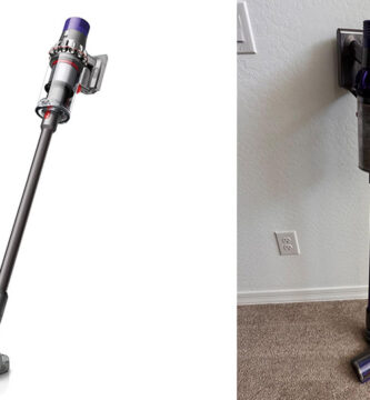 The Dyson Cyclone V10 Animal offers impressive power in a lightweight design, weighing just 5.7 pounds.